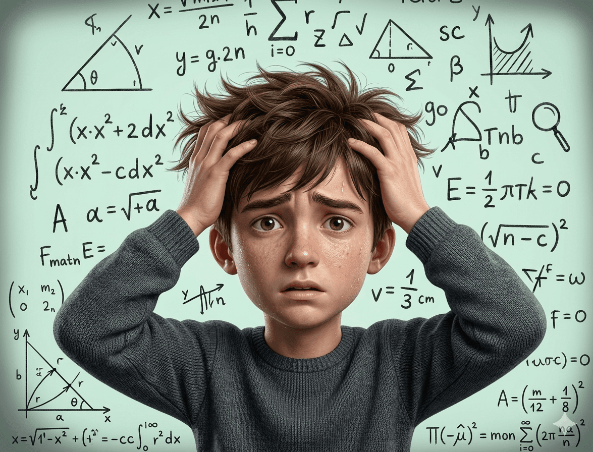 Student confused by maths and science problems